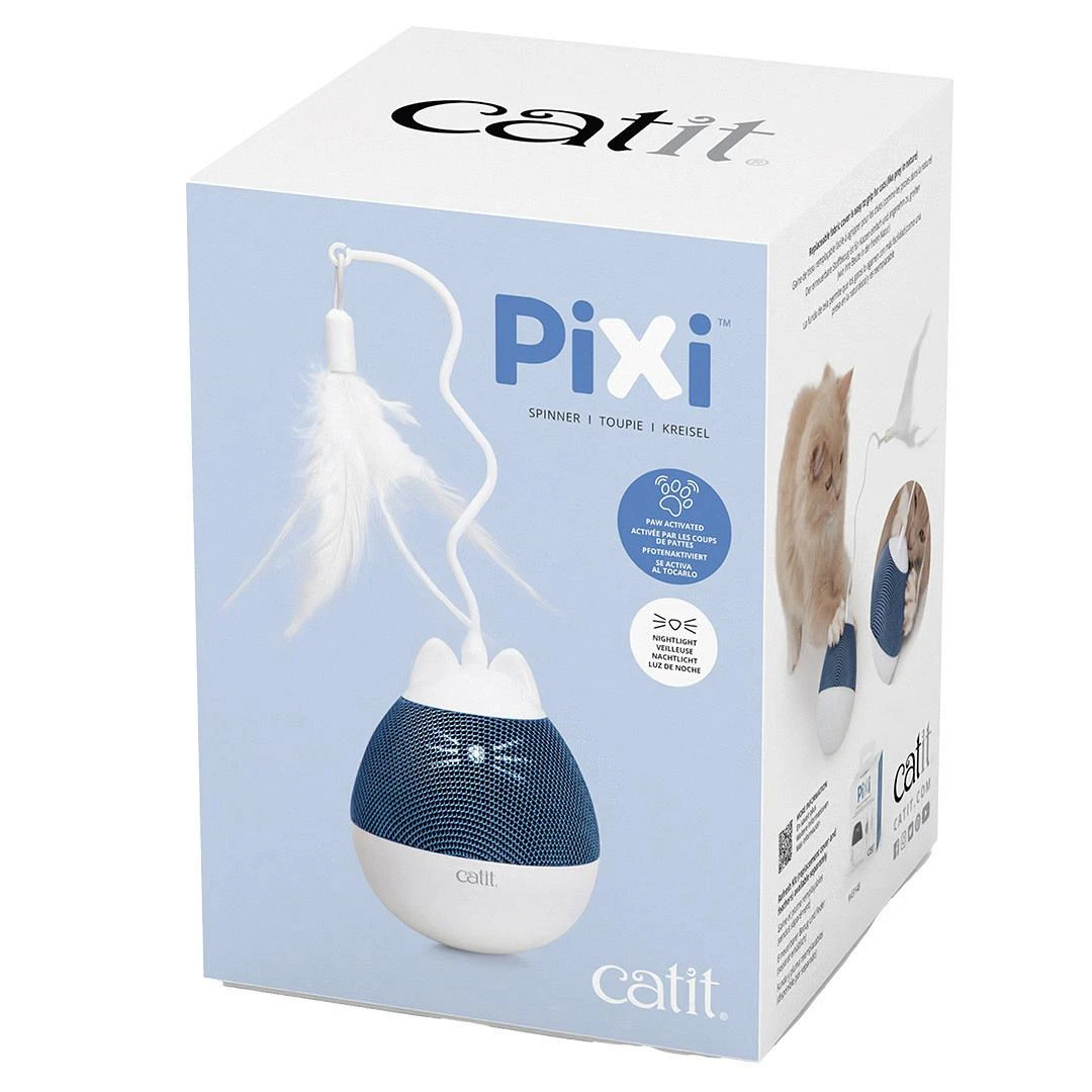 Catit Pixi Spinner Wit/Blauw 2 Catit Pixi Spinner Wit/Blauw - Afbeelding 2