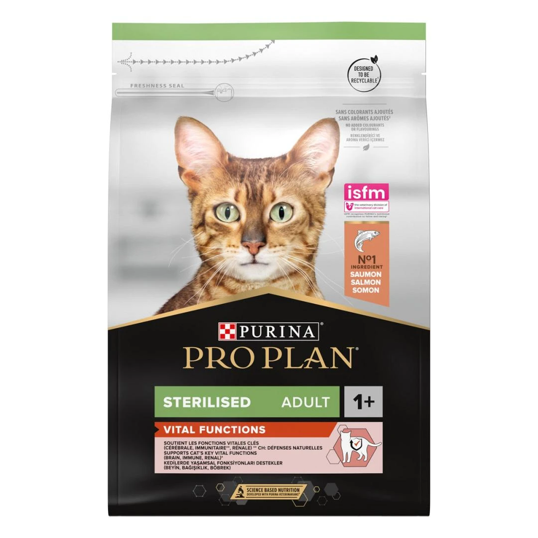 Pro Plan Kattenvoer Sterilised Adult 1+ Zalm 3 Kg 2 Pro Plan Kattenvoer Sterilised Adult 1+ Zalm 3 Kg - Afbeelding 2