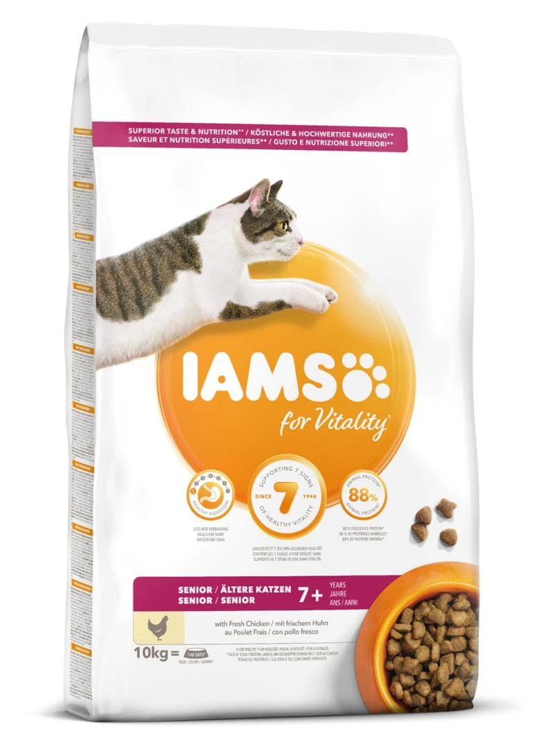 IAMS Kattenvoer Senior Chicken 10 Kg 1 IAMS Kattenvoer Senior Chicken 10 Kg