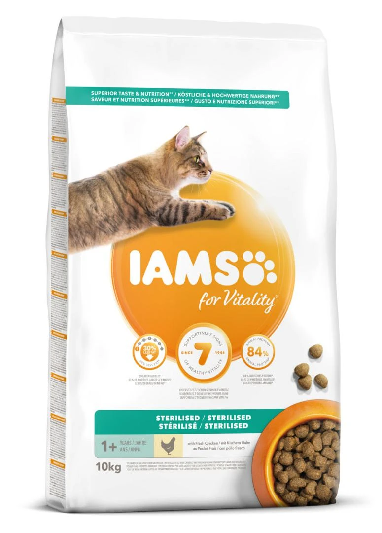 IAMS Kattenvoer Adult Sterilised Chicken 10 Kg 1 IAMS Kattenvoer Adult Sterilised Chicken 10 Kg