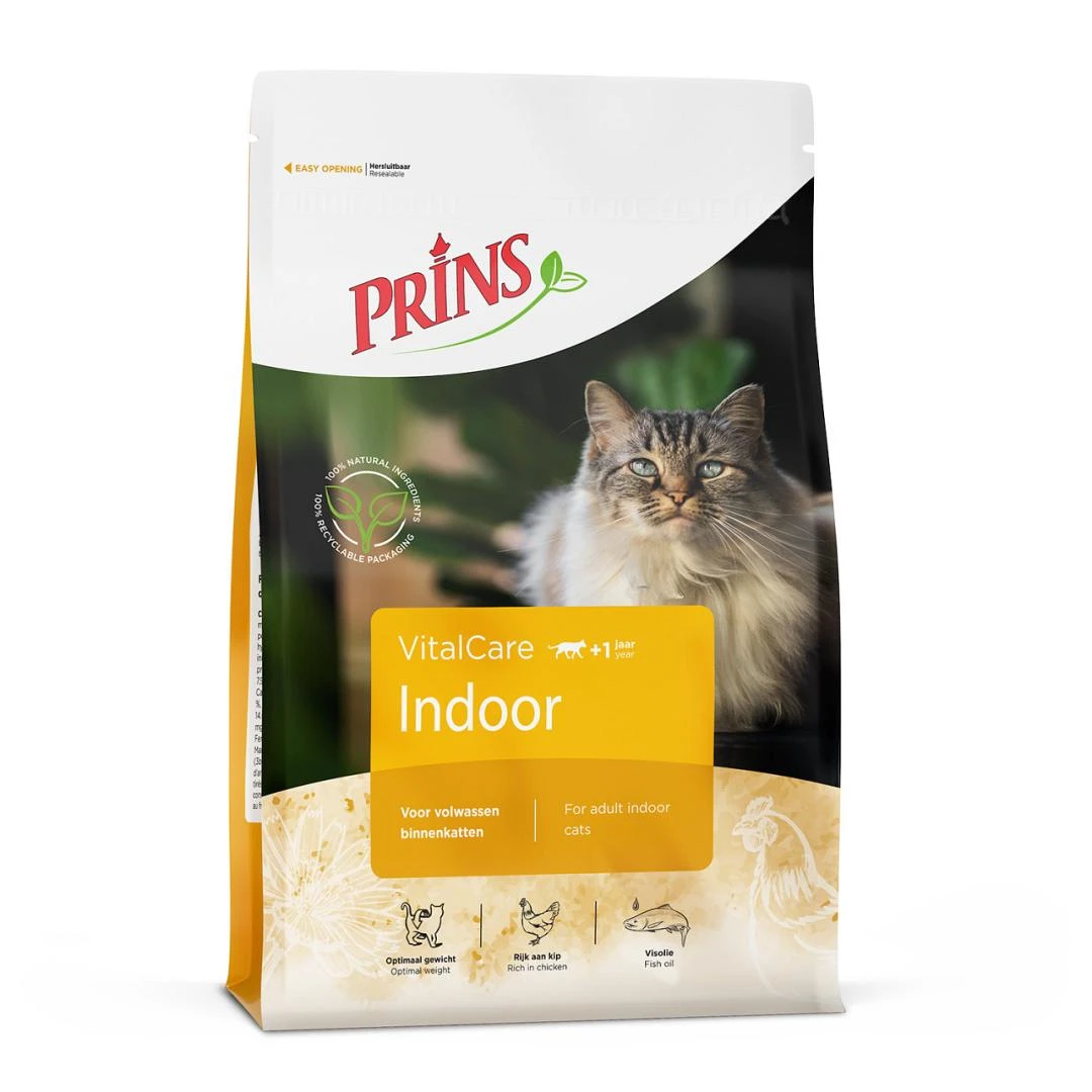 Prins Kattenvoer VitalCare Indoor 4 Kg 1 Prins Kattenvoer VitalCare Indoor 4 Kg