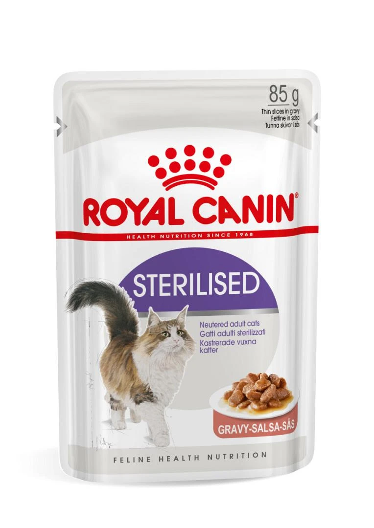 Royal Canin Kattenvoer Sterilised In Gravy 12 X 85 Gr 2 Royal Canin Kattenvoer Sterilised In Gravy 12 X 85 Gr - Afbeelding 2