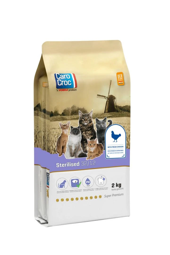 CaroCroc Kattenvoer Sterilised 2 Kg 1 CaroCroc Kattenvoer Sterilised 2 Kg