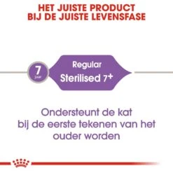 Royal Canin Kattenvoer Sterilised 7+ 10 Kg -Lotte Voeding Winkel royal canin sterilised 7plus volwassen kat castratie sterilisatie hero image 9